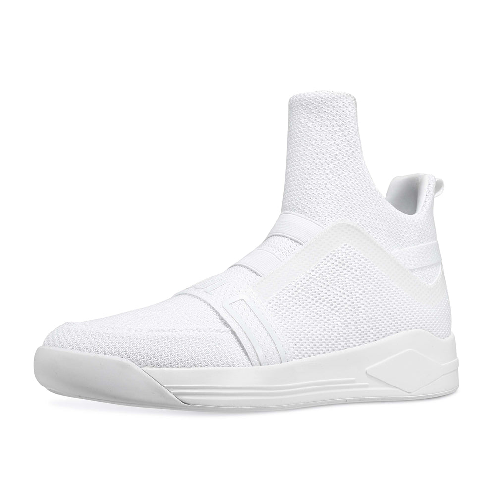 SKYTRACK Mesh Knit High Tops(White/All Black/Black White) - Soulsfeng