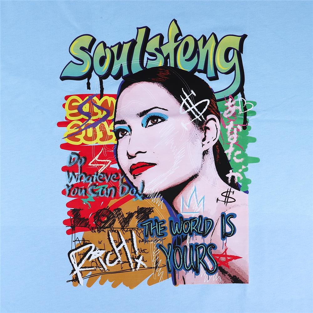 Soulsfeng Gazing Girl PopAn Tee Shirt - Soulsfeng