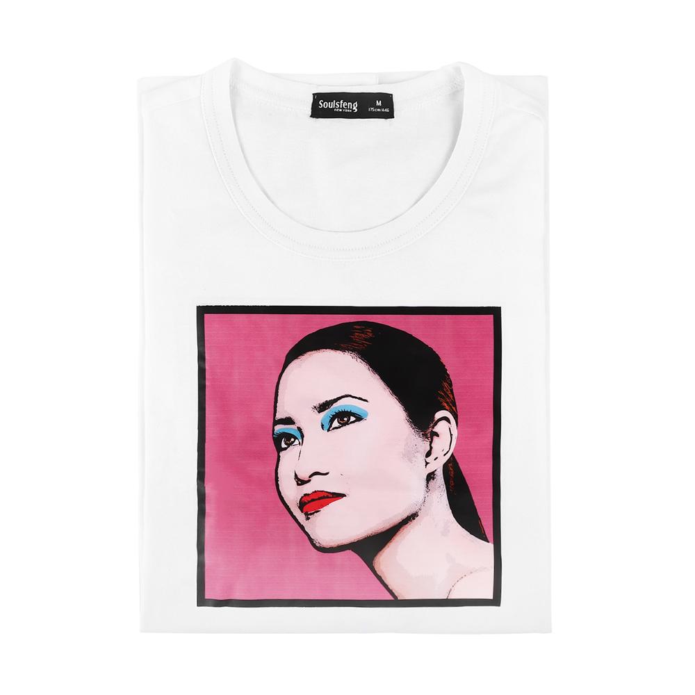 Soulsfeng Gazing Girl Tee Shirt - Soulsfeng