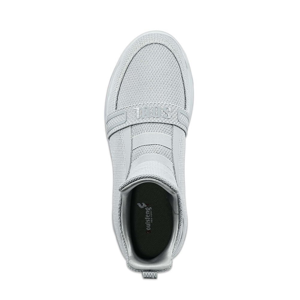 SKYTRACK Mesh Knit High Tops Grey - Soulsfeng