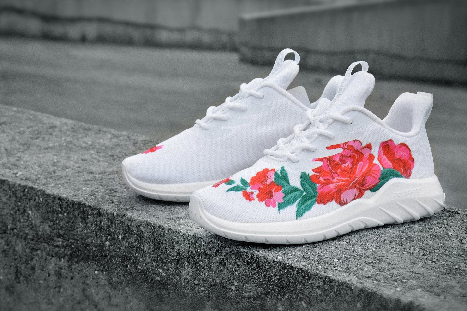 Flower Couples Fashion Sneakers - Soulsfeng