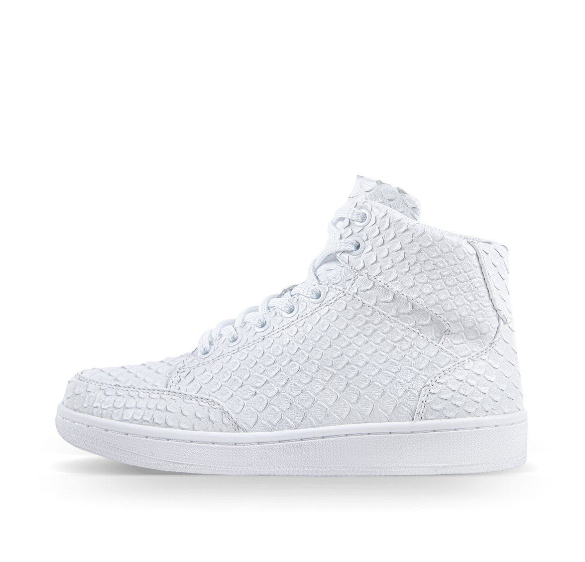Snake High Top Skate Shoes White - Soulsfeng