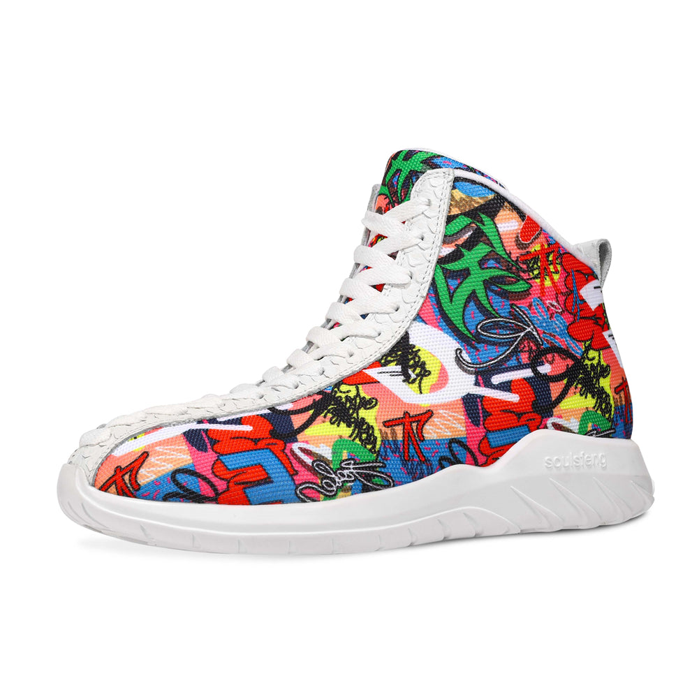 סניקרס גבוהות Night Hawk Graffiti