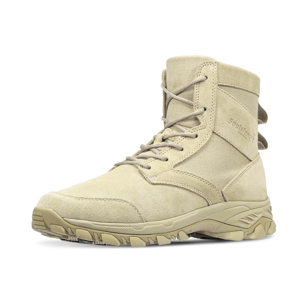 Air Assault Tactical Boots Sand Suede - Soulsfeng