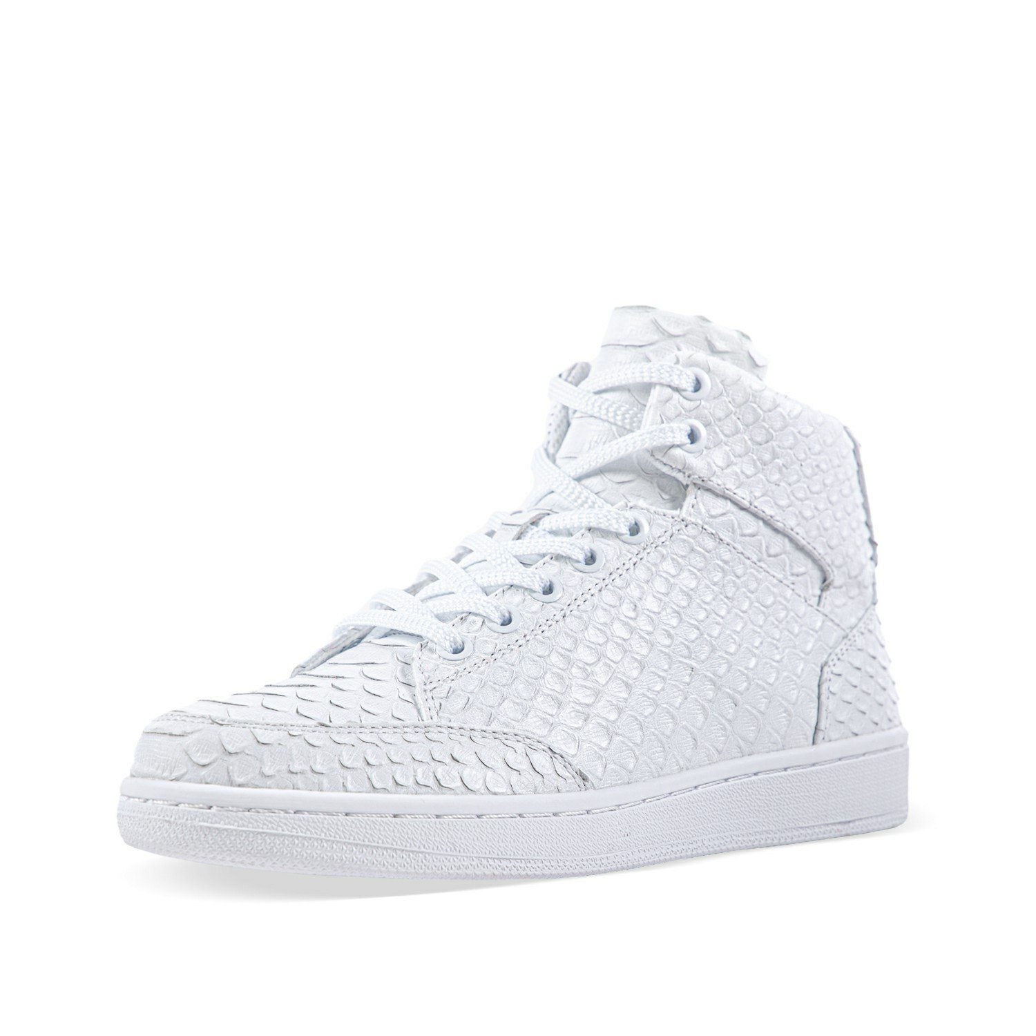 Snake High Top Skate Shoes White - Soulsfeng