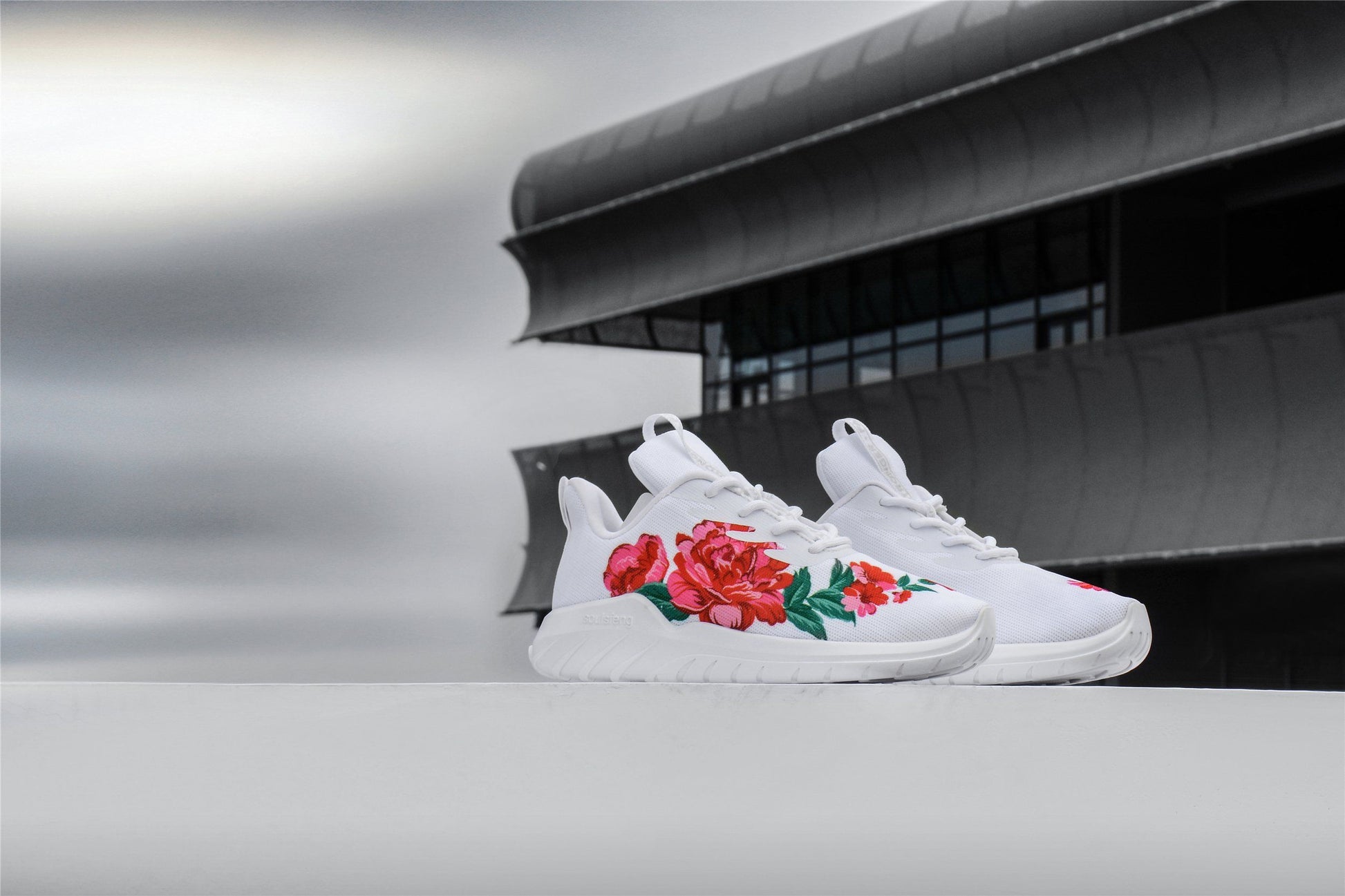 Flower Couples Fashion Sneakers - Soulsfeng