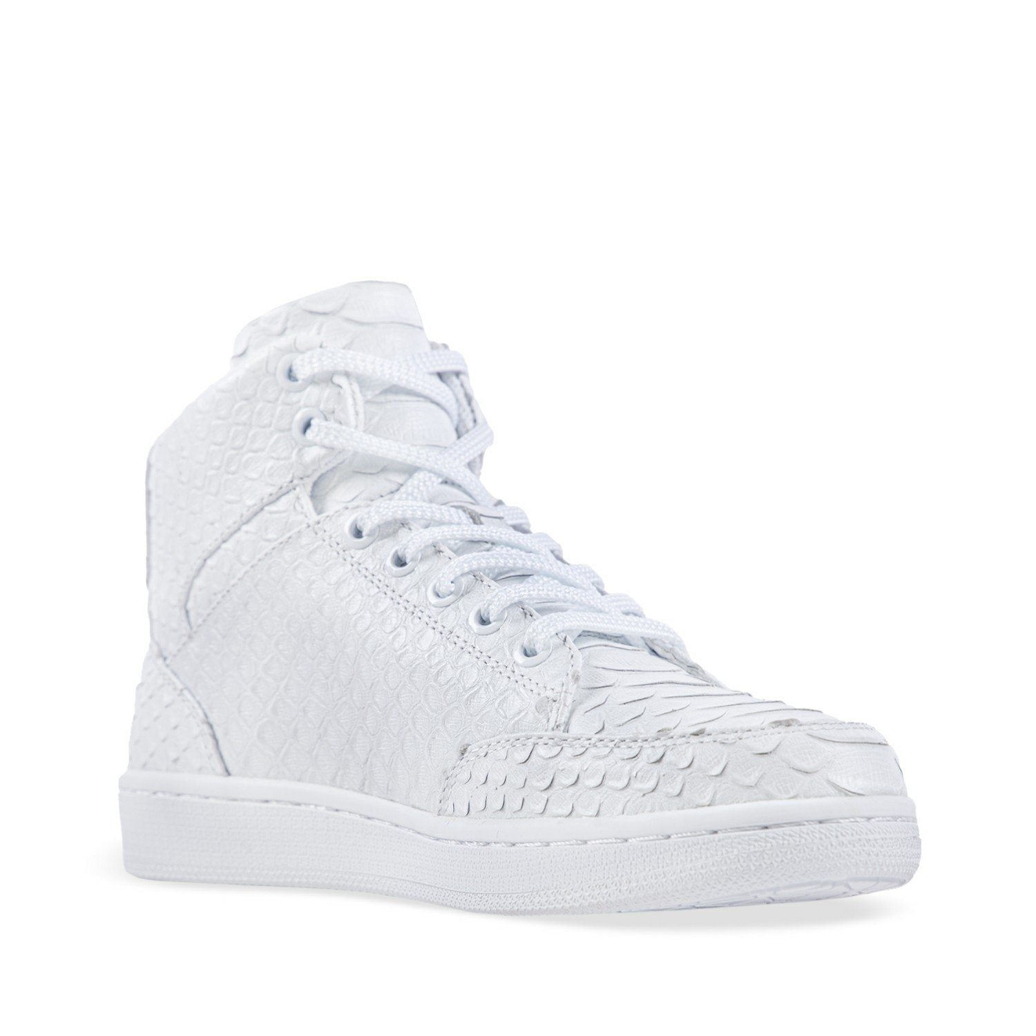 Snake High Top Skate Shoes White - Soulsfeng