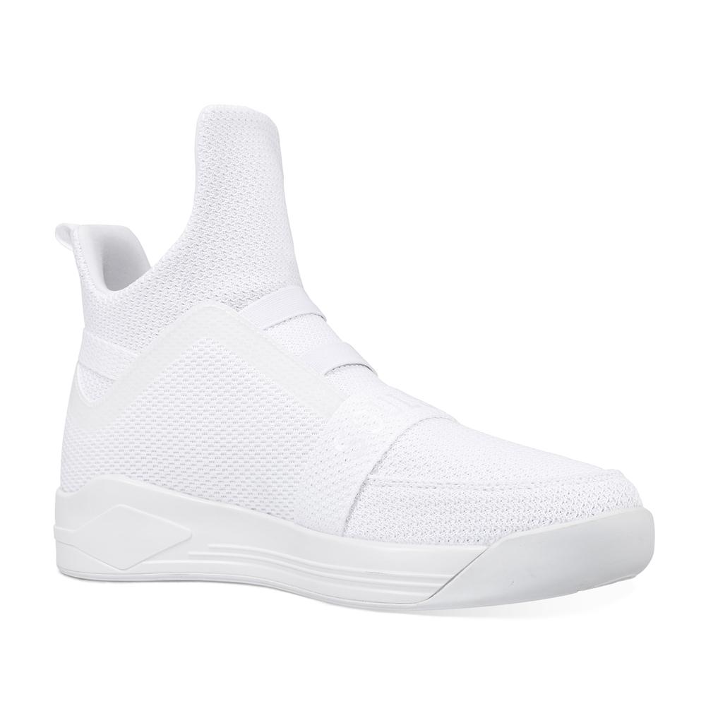 SKYTRACK Mesh Knit High Tops White Hawk Painted - Soulsfeng