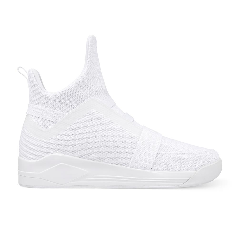 SKYTRACK Mesh Knit High Tops White Hawk Painted - Soulsfeng