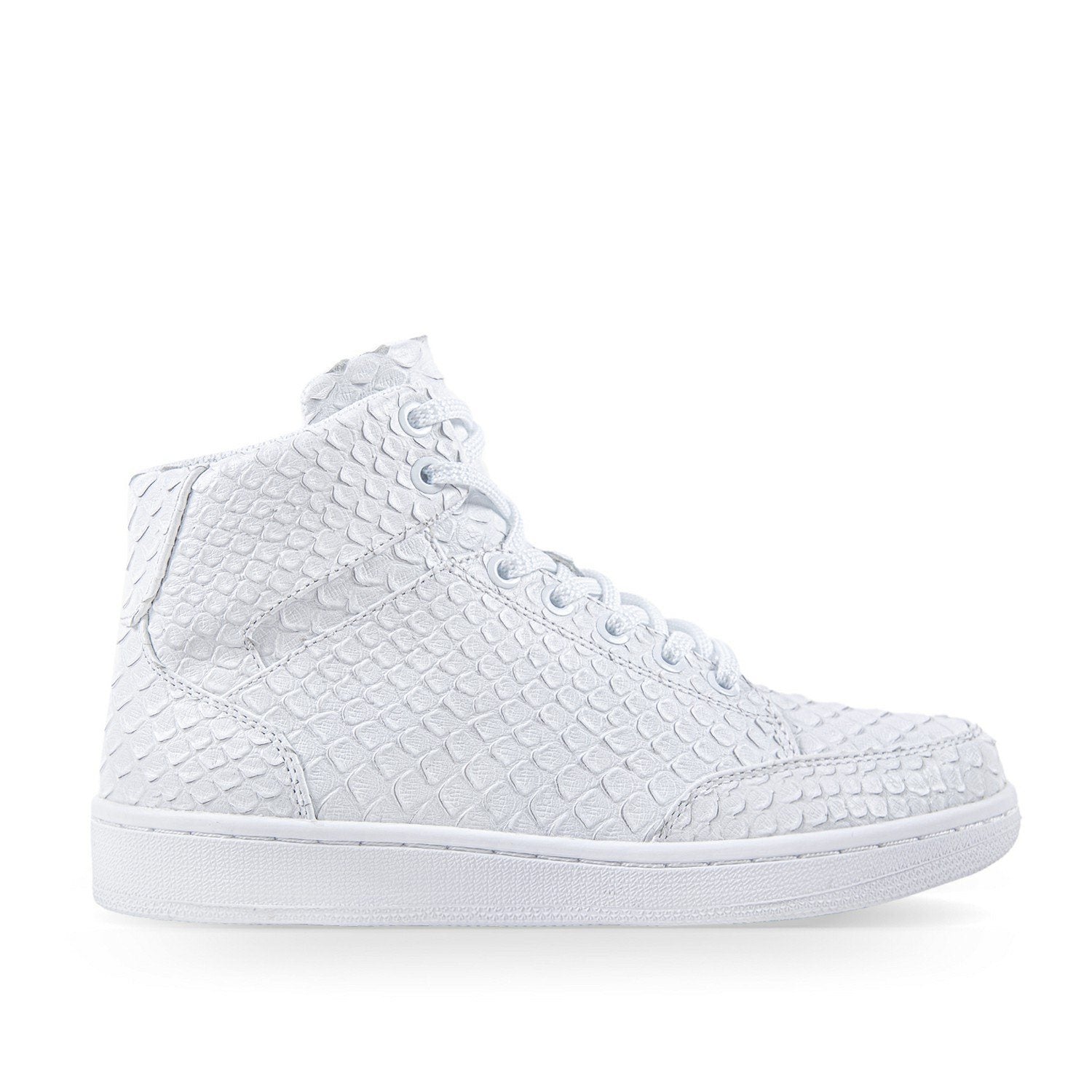 Snake High Top Skate Shoes White - Soulsfeng