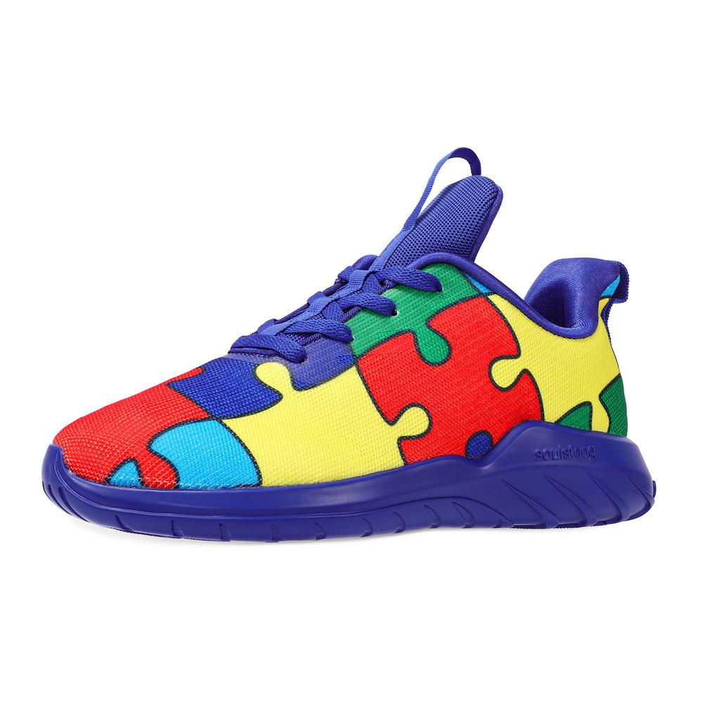 Soulsfeng Puzzle Pattern Sneakers - Soulsfeng