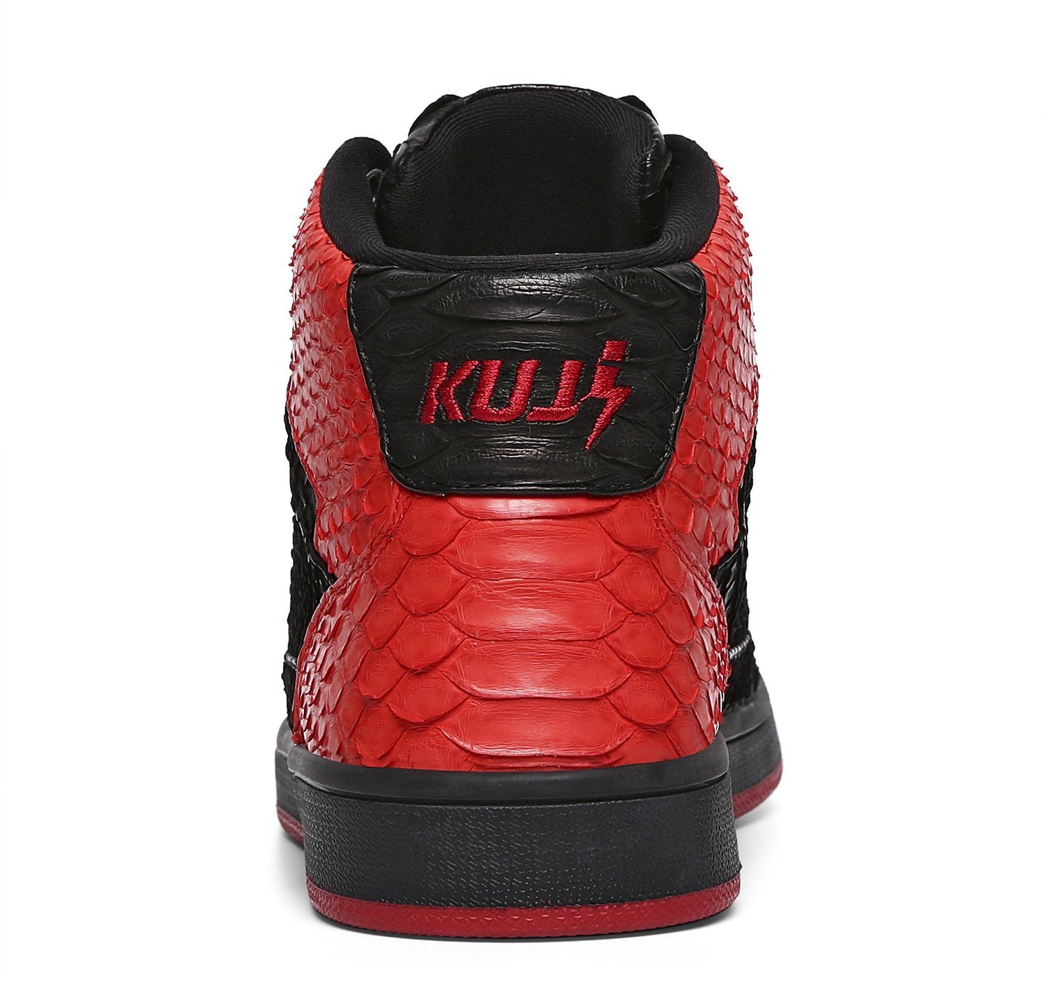 Vintage Snakeskin Leather High Top Shoes - Soulsfeng