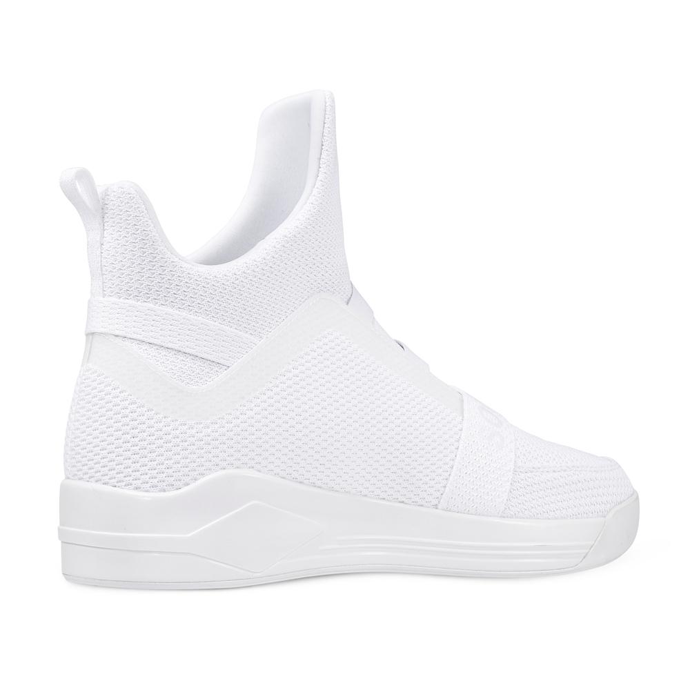 SKYTRACK Mesh Knit High Tops White Hawk Painted - Soulsfeng