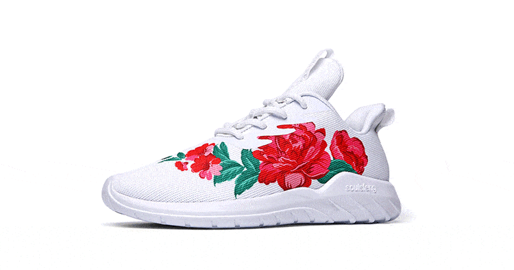 Flower Couples Fashion Sneakers - Soulsfeng