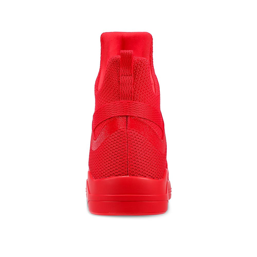 SKYTRACK Mesh Knit High Tops Red - Soulsfeng