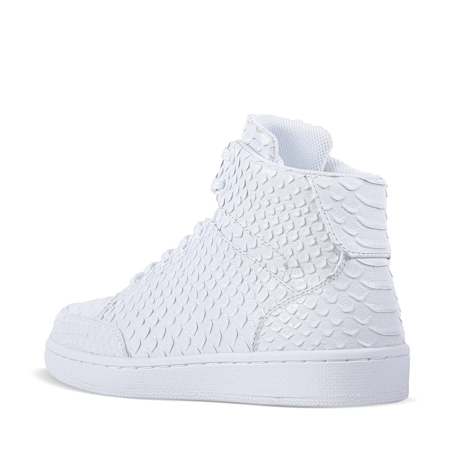 Snake High Top Skate Shoes White - Soulsfeng