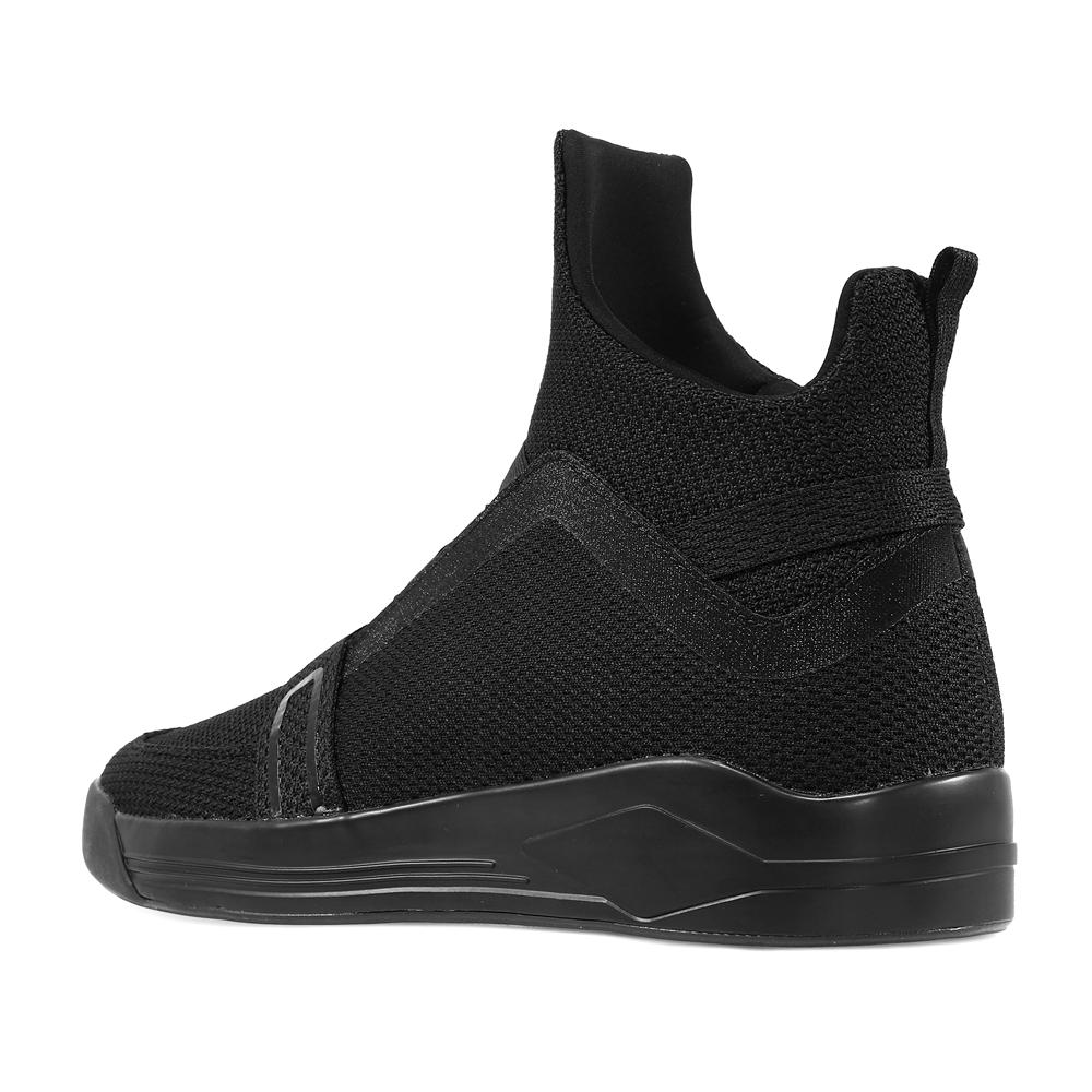 SKYTRACK Mesh Knit High Tops(White/All Black/Black White) - Soulsfeng