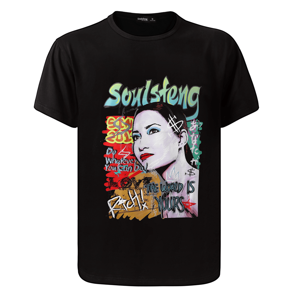 Soulsfeng Gazing Girl PopAn Tee Shirt - Soulsfeng