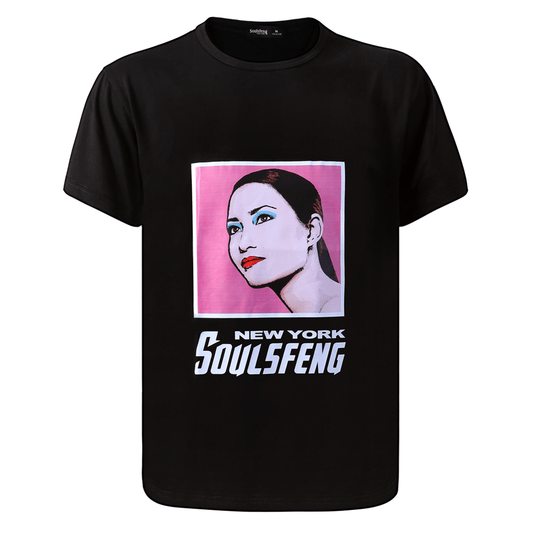 Soulsfeng Gazing Girl Tee Shirt - Soulsfeng