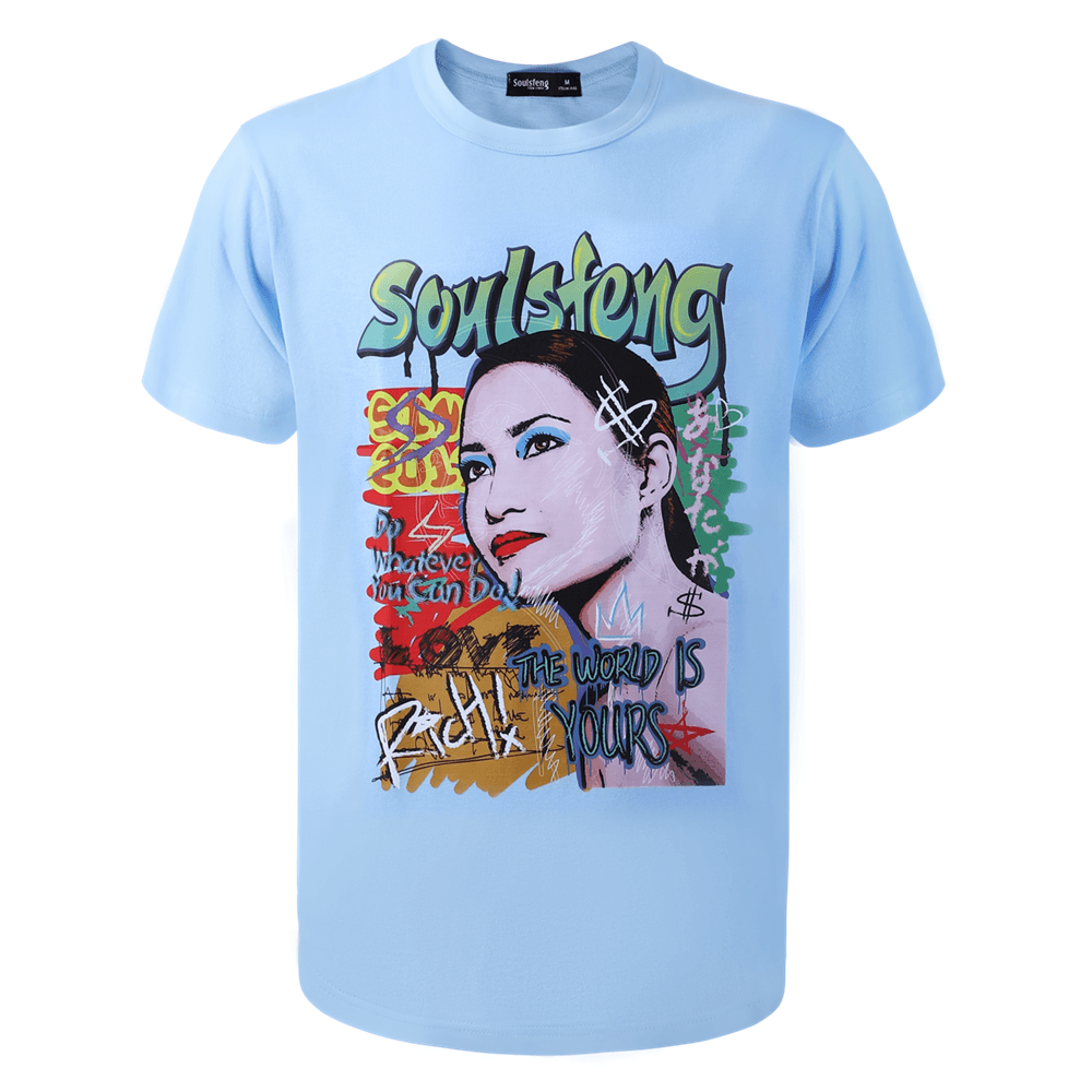 Soulsfeng Gazing Girl PopAn Tee Shirt - Soulsfeng