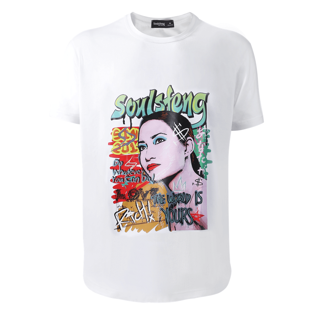 Soulsfeng Gazing Girl PopAn Tee Shirt - Soulsfeng