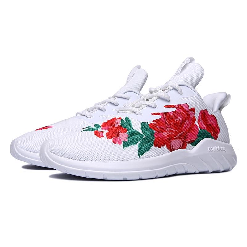 Flower Couples Fashion Sneakers - Soulsfeng