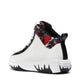 Snake Neck White High Top Sneakers - Soulsfeng